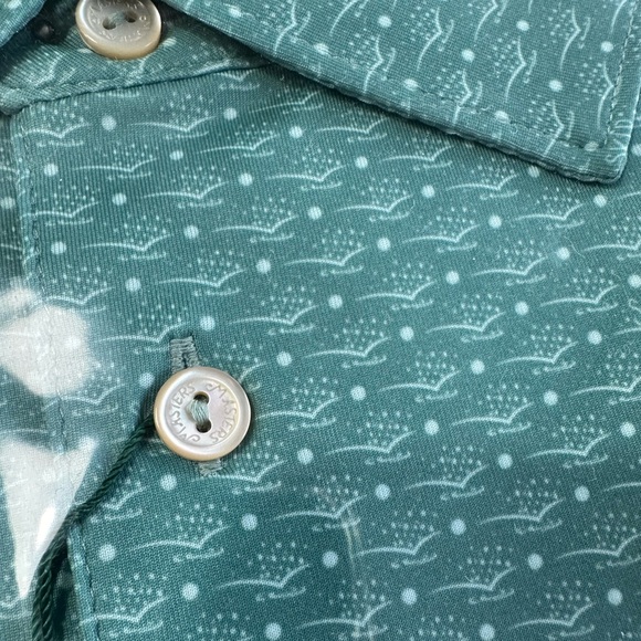 MASTERS Peter Millar Performace Polo Berckmans Place Green Golf Print Size XL - Picture 8 of 12